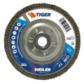 Weiler 4-1/2" Tiger DiscFlap Disc, Conical (TY29), 36Z, 5/8"-11 UNC 50517